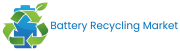 Battery Recycling Market official logo - green recycling arrows and blue battery icon symbolizing eco-friendly battery recycling